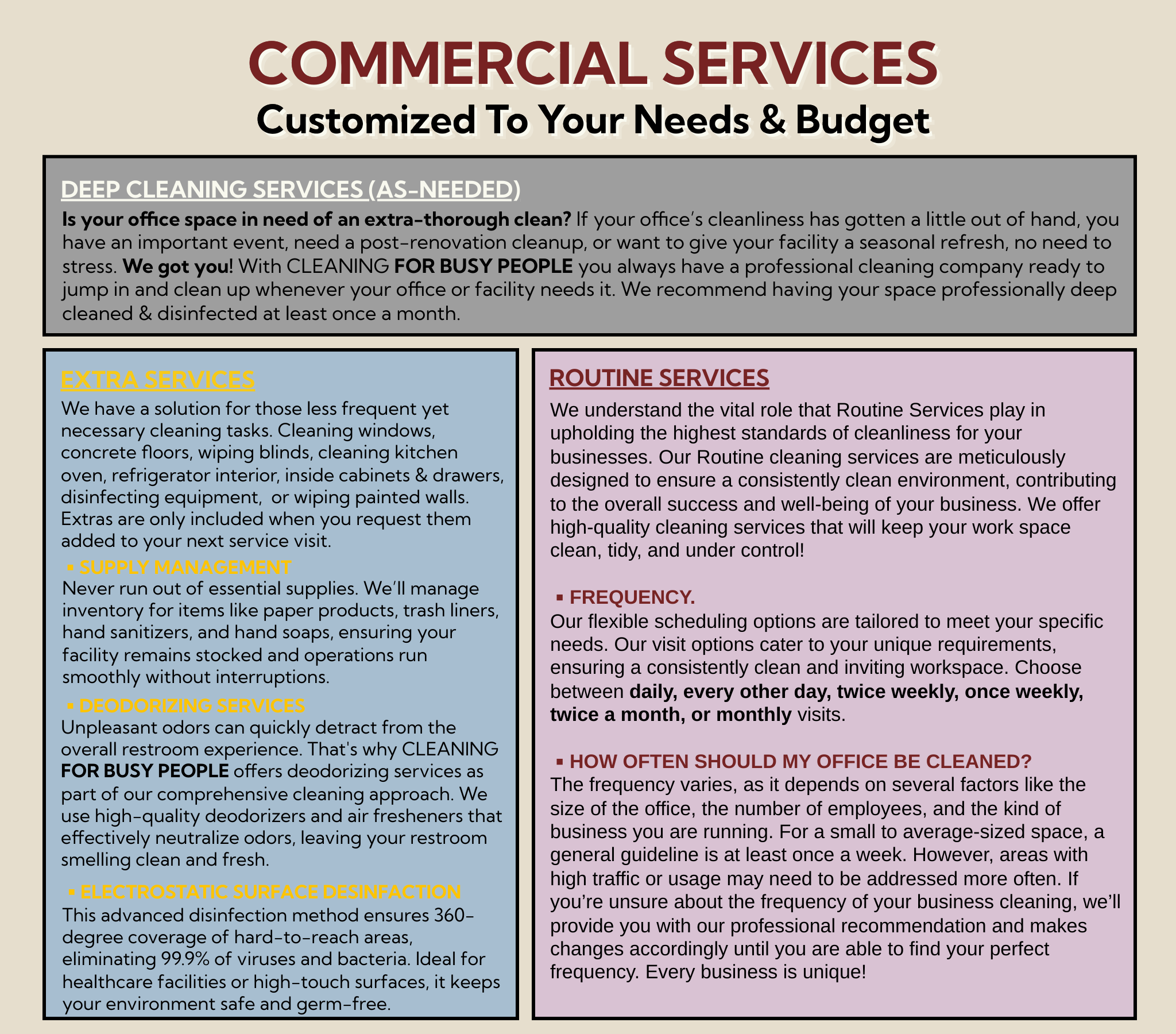 COMMERCIAL-SVS COMMERCIAL-SVS