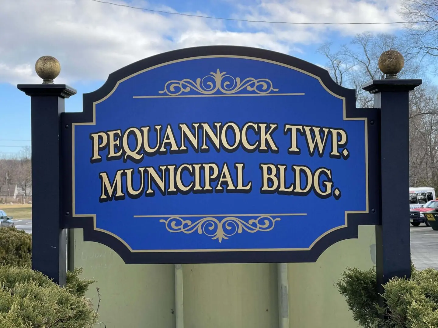 pequannock township municipal building sign