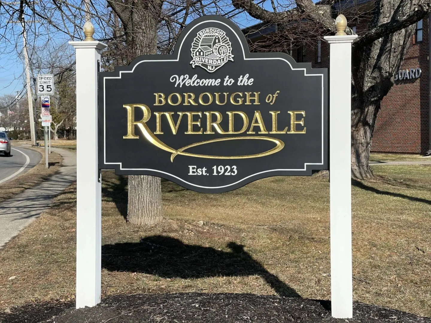 welcome to Riverdale New Jersey sign, home of cleaning for busy people