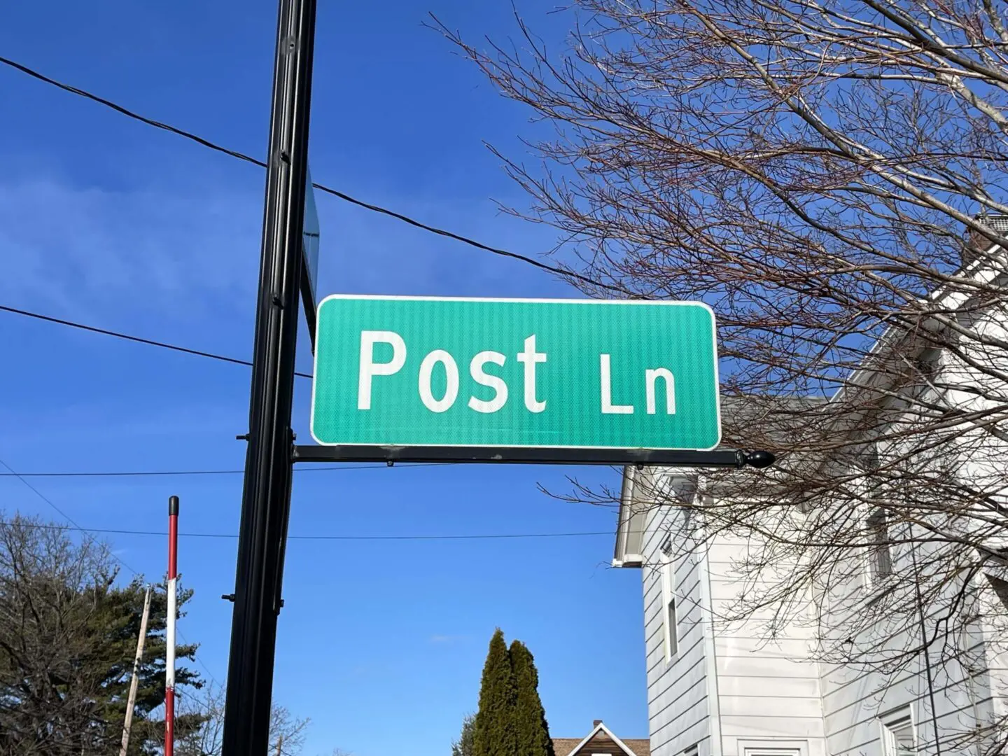 Post Ln. Street Sign in Riverdale NJ