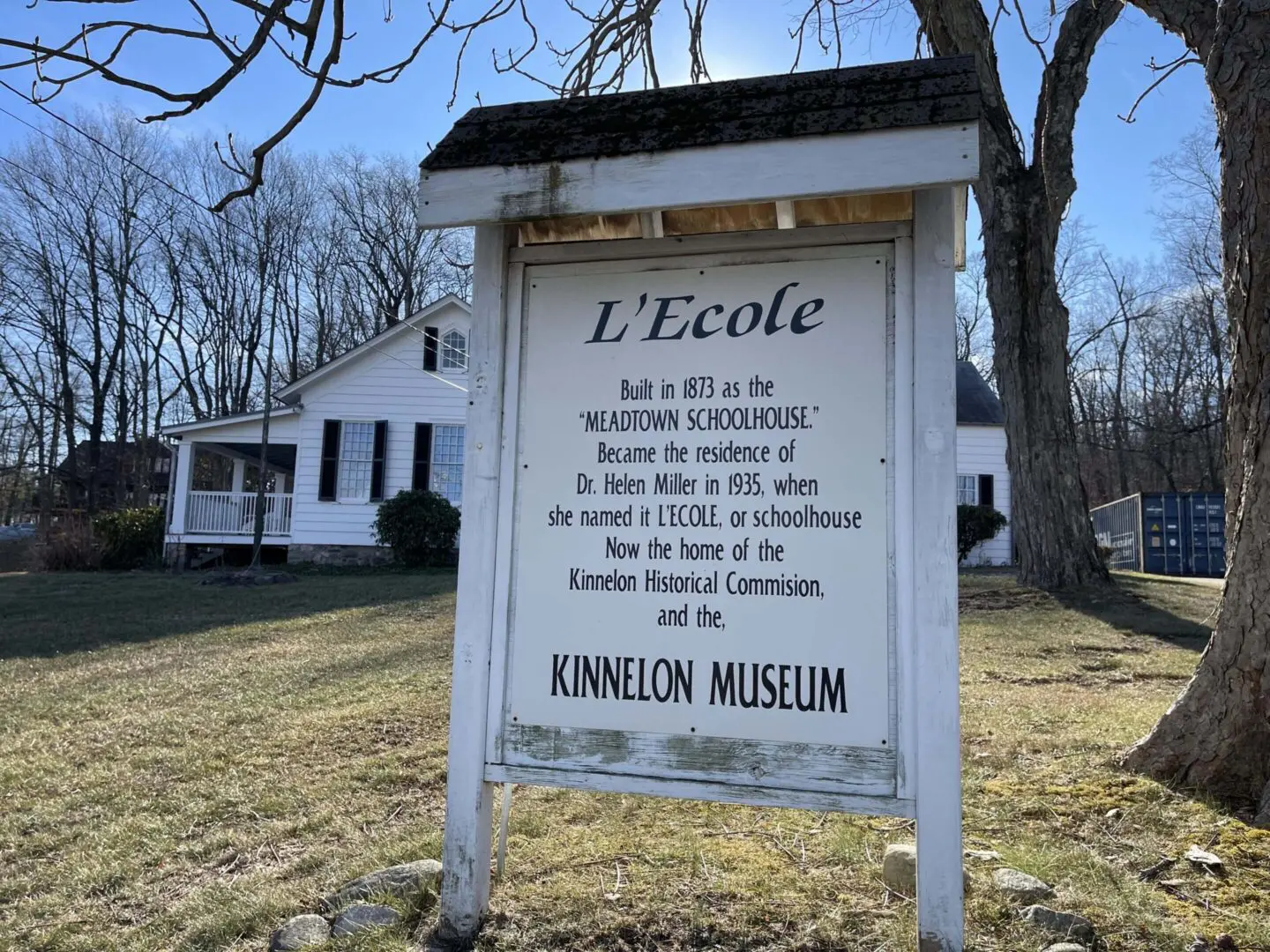 L'Ecole, Kinnelon Museum