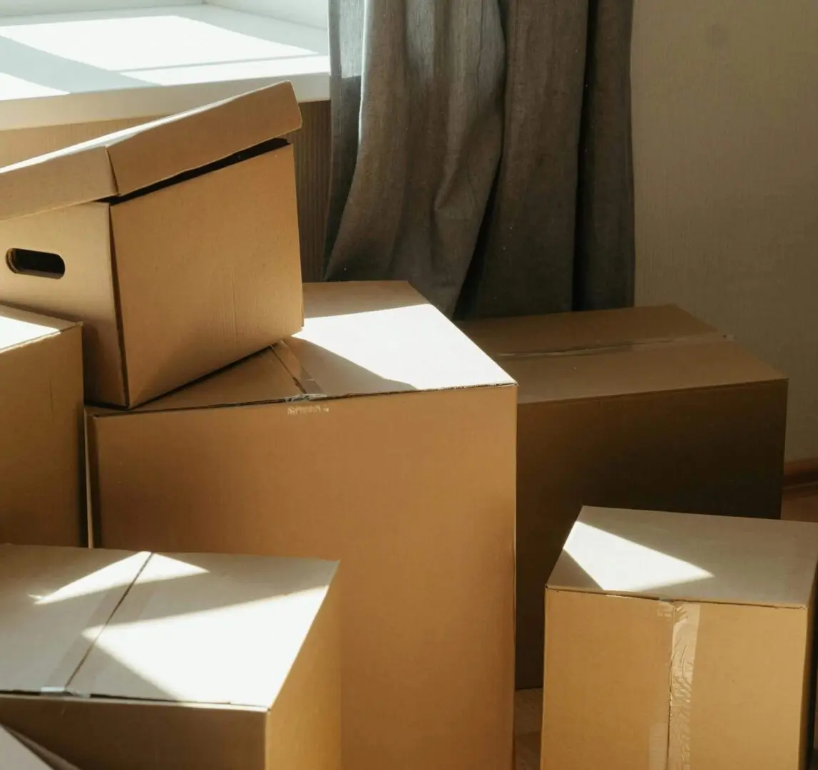 packed boxes for a move in or move out