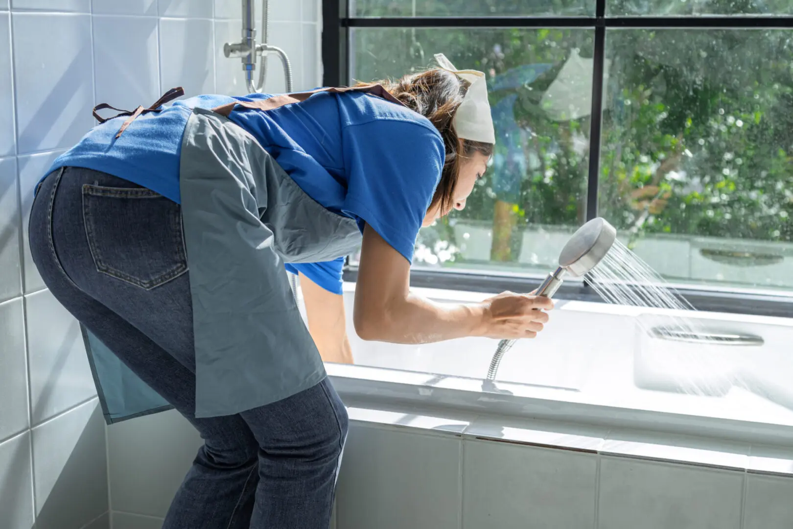 Bathroom cleaning is both a physical and technical task. It requires stamina, flexibility, proper technique, and the right professional-grade products and tools to achieve truly sanitary, lasting results.