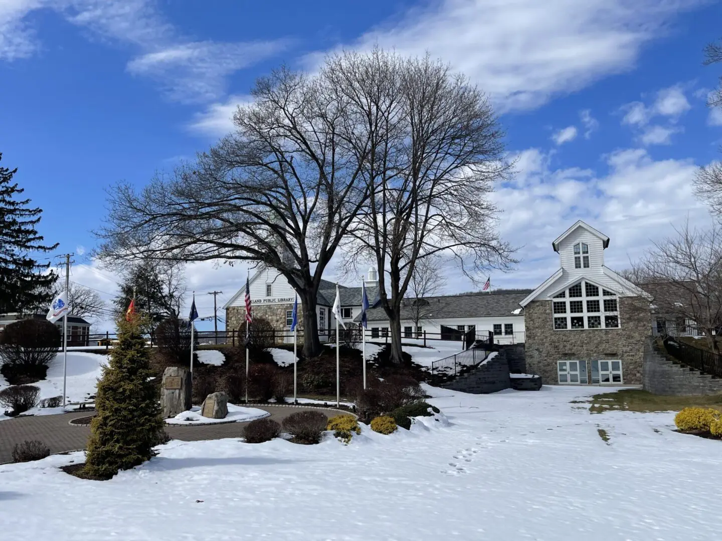 The beautiful Oakland Public Library in Oakland NJ