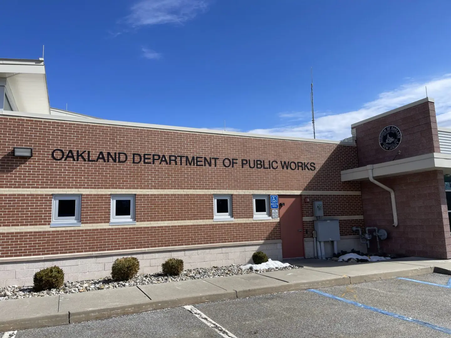 The Oakland NJ Department of Public Works Modern Building