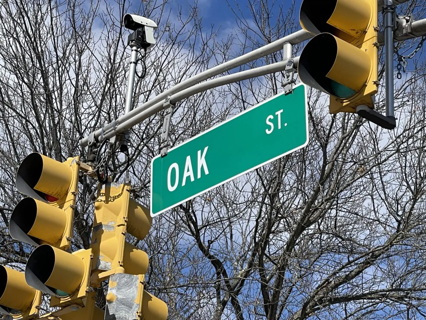 oak street sign in oakalnd nj