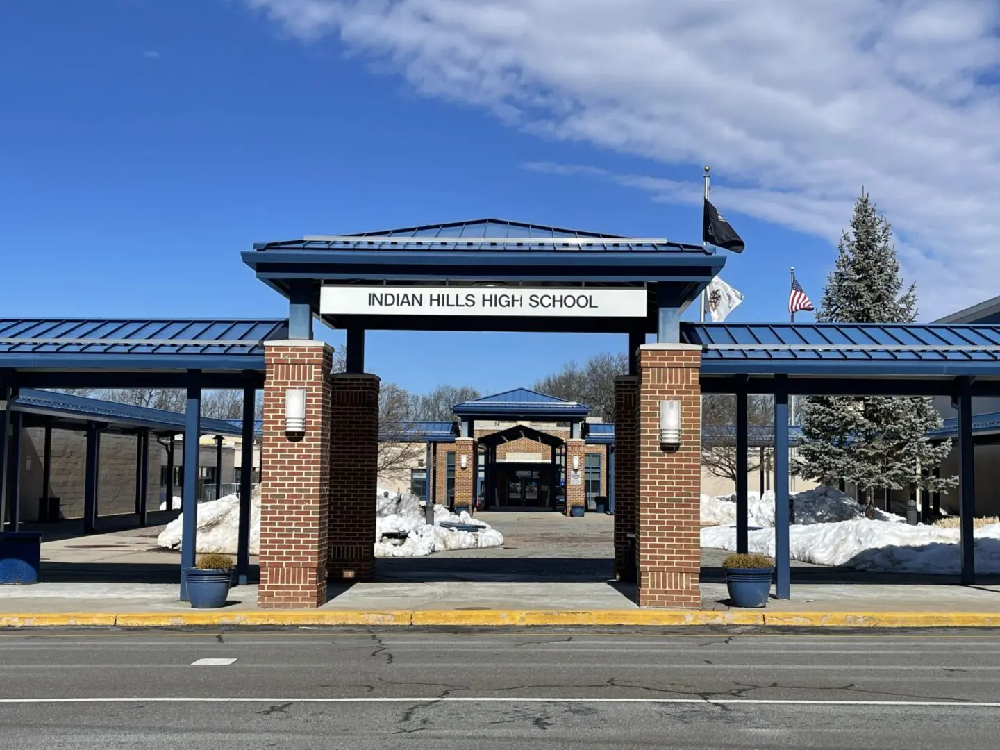 Indian Hills High School, which serves students from Franklin Lakes, Oakland, and Wyckoff as part of the Ramapo Indian Hills Regional High School District