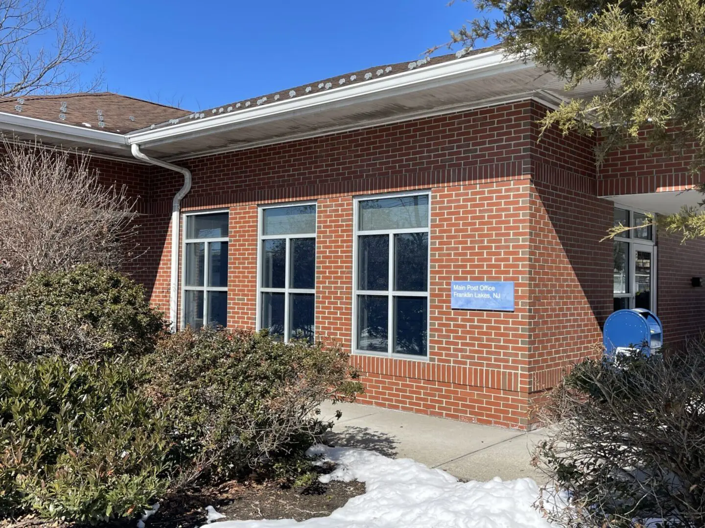 Main Post Office Servicing Franklin Lakes NJ