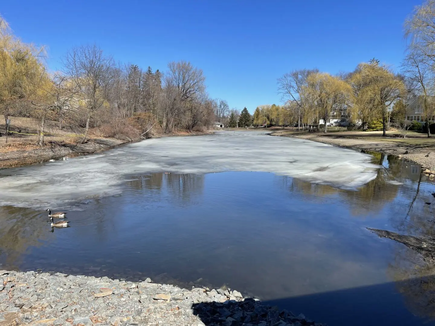 Zabriskie Pond Park is a six-acre parcel donated to the Township that includes woods, a pond and grassy knolls. It is located across from the Zabriskie House, an example of Dutch heritage in Early Colonial America. The pond is a favorite location for young Wyckoff anglers and the location for the Wyckoff NJ Environmental Commission’s annual fishing derby.